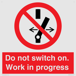 Do not switch on. Work in progress